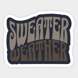 Sweater Weather Sticker